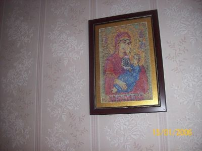 Лот: 5315346. Фото: 1. Картина из бисера "Богоматерь... Бисероплетение