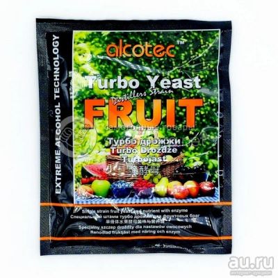 Лот: 16099382. Фото: 1. Турбо дрожжи Alcotec Fruit. Ингредиенты для приготовления напитков