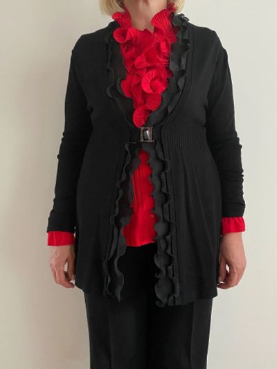 Лот: 16266324. Фото: 1. Чёрный кардиган Gerry Weber (Германия... Свитеры, толстовки, худи