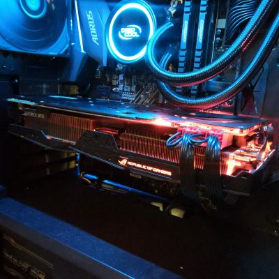 Лот: 16974225. Фото: 1. Видеокарта Asus Strix GTX 1080ti... Видеокарты