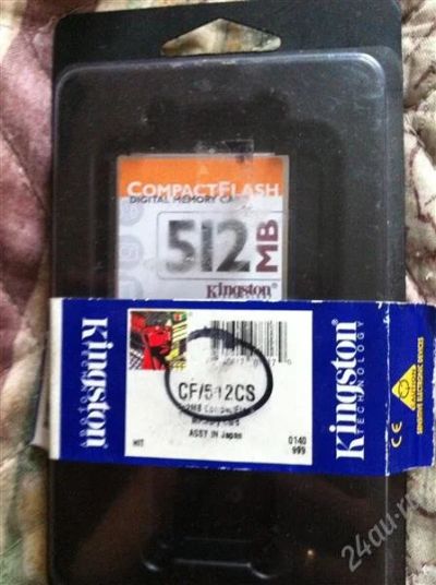 Лот: 1031674. Фото: 1. CompactFlash Kingstone. 512mb. Другое (компьютеры, оргтехника, канцтовары)