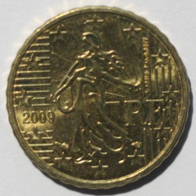 Лот: 7568519. Фото: 1. 10 евроцентов 2009 год. Франция. Европа
