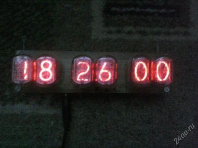 Лот: 2522655. Фото: 1. Часы на газоразрядных индикаторах... Самоделки