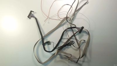 Лот: 17173975. Фото: 1. Шлейф LVDS + Комплект шлейфов... Запчасти для телевизоров, видеотехники, аудиотехники