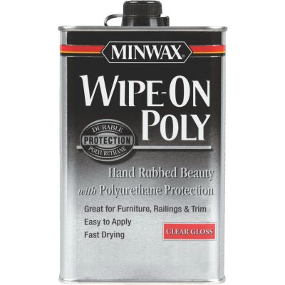 Лот: 17044491. Фото: 1. Minwax Wipe-On Poly 946ml глянцевый... Краски, лаки, растворитель