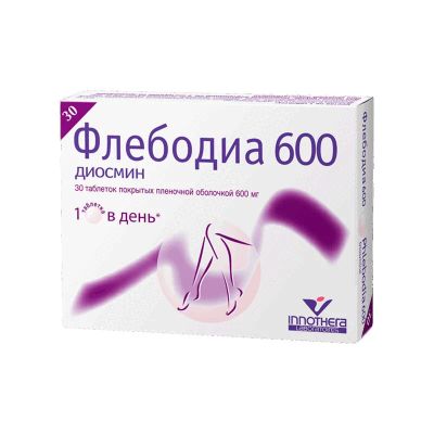 Лот: 24190002. Фото: 1. Флебодиа 600 мг таблетки 30 шт. Лекарства