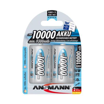 Лот: 21514828. Фото: 1. АКБ D (LR20) ANSMANN 10000mAh... Батарейки, аккумуляторы, элементы питания