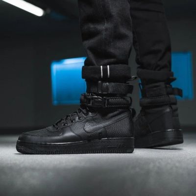 Лот: 14957757. Фото: 1. Nike SF AF1 BLACK. Кеды, кроссовки, слипоны