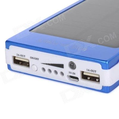 Лот: 4301308. Фото: 1. Power bank 30000mah с солнечной... Зарядные устройства, блоки питания, адаптеры сетевые для смартфонов