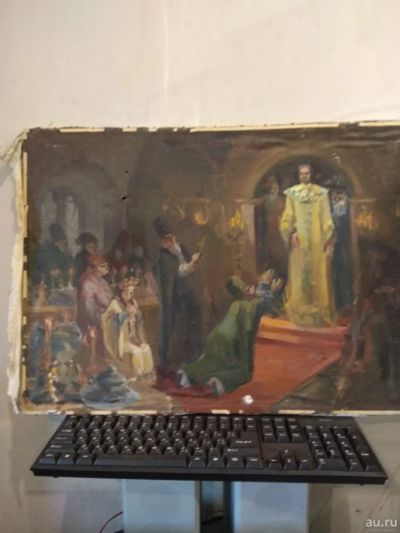 Лот: 13674238. Фото: 1. Картина маслом. На холсте. Картины, рисунки