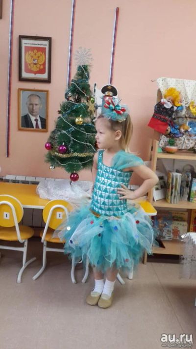 Лот: 12814533. Фото: 1. Новогодний костюм "Елочка". Детские карнавальные, праздничные костюмы