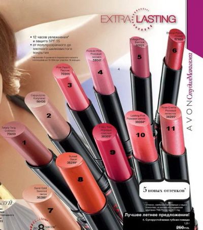 Лот: 7102078. Фото: 1. AVON Суперстойкая губная помада... Макияж
