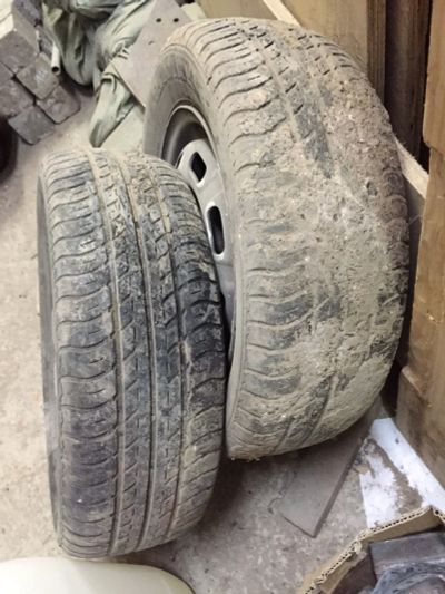 Лот: 6189193. Фото: 1. Hankook 195/60 R14 на штампах. Шины на дисках