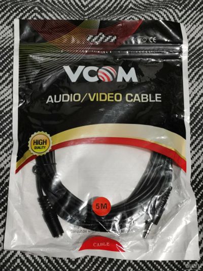 Лот: 18144153. Фото: 1. Кабель удлинитель VCOM Jack 3... Шнуры, кабели, разъёмы