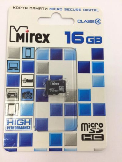 Лот: 10174511. Фото: 1. Карта памяти MicroSd 16Gb 4 Class... Карты памяти