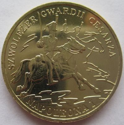Лот: 7254900. Фото: 1. 2 злотых 2010. Кавалерист гвардии... Европа