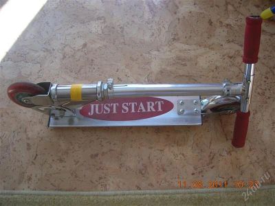 Лот: 1122123. Фото: 1. Самокат Roller Just Start (раскладной... Роликовые коньки, скейтборды, самокаты