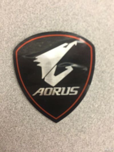 Лот: 13982510. Фото: 1. Наклейка на корпус Gigabyte Aorus... Наклейки декоративные