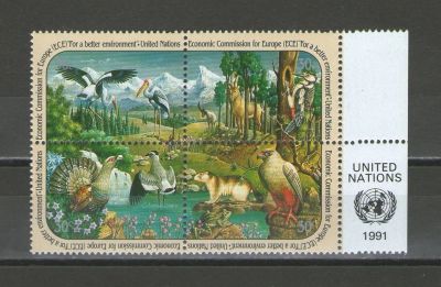 Лот: 16317614. Фото: 1. 1991 год. ООН офис Нью-Йорка... Марки