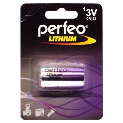 Лот: 22144823. Фото: 1. Элем.пит.PERFEO SR123/1BL Lithium. Батарейки, аккумуляторы, элементы питания