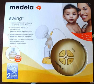 Лот: 18041404. Фото: 1. Молокоотсос Medela Swing. Всё для кормления