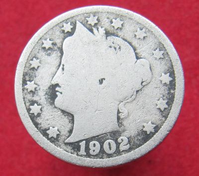 Лот: 15301021. Фото: 1. США 5 центов, 1902г. Liberty Nickel. Остальные страны