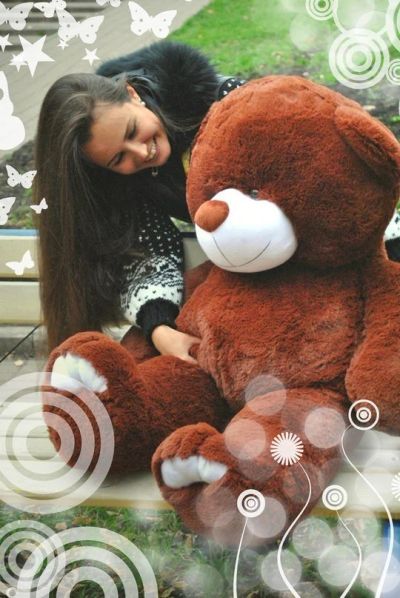 Лот: 3986808. Фото: 1. Плюшевый медведь. Мягкие