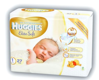 Лот: 8264460. Фото: 1. Подгузники Huggies Elite Soft... Детская гигиена