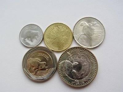 Лот: 3547801. Фото: 1. Колумбия , набор из 5 монет 2012-2013... Наборы монет