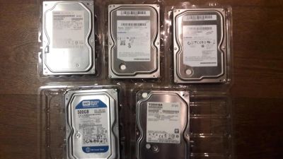 Лот: 7013696. Фото: 1. 5 дисков по 500 Gb одним лотом... Жёсткие диски (HDD)