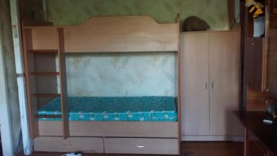 Лот: 10178254. Фото: 1. Кровать 2х ярусная с матрасами... Детские кровати и кроватки