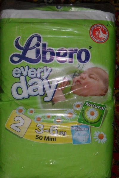 Лот: 3909501. Фото: 1. памперсы libero 50шт. Детская гигиена