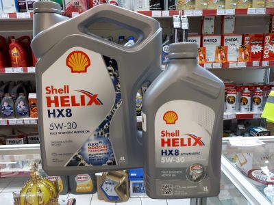 Лот: 10855139. Фото: 1. моторное масло Shell Helix HX8... Масла, жидкости