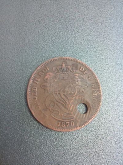 Лот: 7833749. Фото: 1. 2 цента 1870 год Бельгия мв. Европа