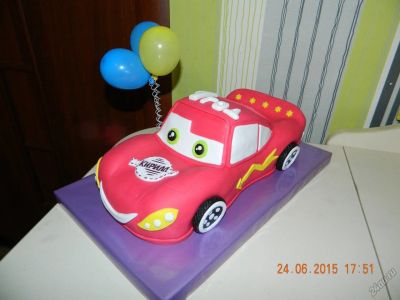Лот: 6047705. Фото: 1. ТОРТ Молния Маквин. Торты, пирожные