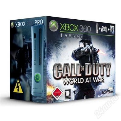 Лот: 393231. Фото: 1. XBOX 360 Pro20Gb + Call of Duty... Игровые приставки, консоли
