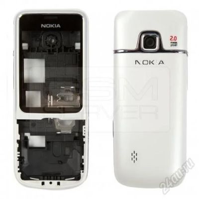 Лот: 2824198. Фото: 1. Корпус Nokia 2710 Белый/Серебристый. Корпуса, клавиатуры, кнопки