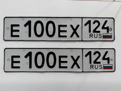 Лот: 25798374. Фото: 1. Продам гос.номер Е 100 ЕХ 124. Госномера