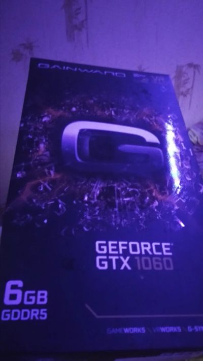 Лот: 19222245. Фото: 1. Видеокарта gtx 1060 6 gb Gainward. Видеокарты