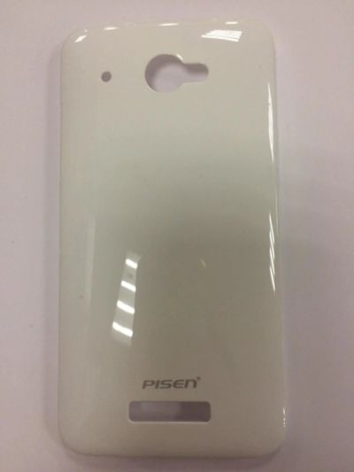 Лот: 10536096. Фото: 1. Чехол HTC Butterfly Пластик Белый... Чехлы, бамперы