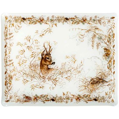 Лот: 24941854. Фото: 1. Поднос Gien Sologne 46,4x36,4см. Предметы сервировки