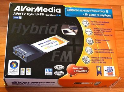 Лот: 2826709. Фото: 1. TV тюнер + FM AVerTV Hybrid+FM... ТВ-тюнеры и карты захвата