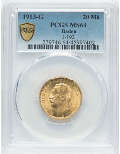 Лот: 21580938. Фото: 1. золотая монета 20 марок 1913 г... Европа