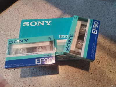 Лот: 18523401. Фото: 1. Кассета Sony EF90n. Кассетные деки, магнитофоны