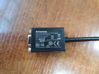 Лот: 16833372. Фото: 1. Lenovo Mini DisplayPort to VGA... Шлейфы, кабели, переходники