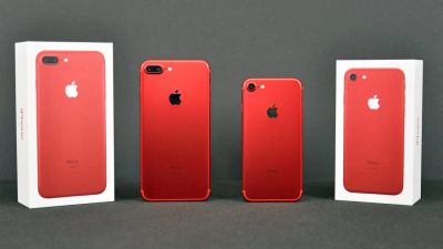 Лот: 9590888. Фото: 1. iPhone 7 plus red 128Gb. Смартфоны