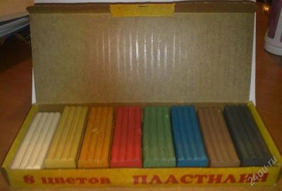 Лот: 2117328. Фото: 1. Пластилин 8 цветов. Для лепки