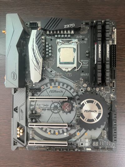 Лот: 25678999. Фото: 1. Asrock Z370 Taichi + i78700K... Материнские платы