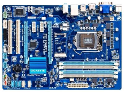 Лот: 3138563. Фото: 1. Мать Gigabyte LGA1155 GA-H77-DS3H. Материнские платы