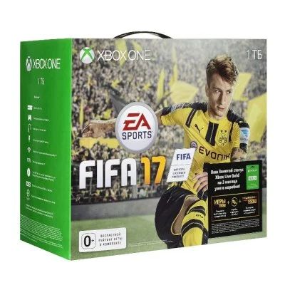 Лот: 8939785. Фото: 1. Xbox One 1 ТБ + Fifa17 (KF7-00198... Игровые приставки, консоли